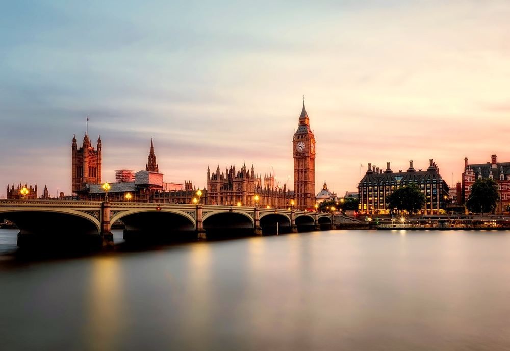 Big Ben and Westminster on the River Thames, London