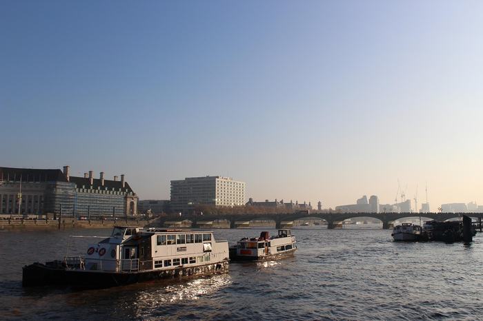 A boat cruise on the River Thames, London